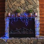 Гирлянда светодиодная UNIEL ULD-B3010-200-DTA BLUE Бахрома IP20, синий 3 м 