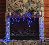 Гирлянда светодиодная Uniel ULD-B3010-200-DTA BLUE, IP20, бахрома, Синий свет 07950, 3 м 