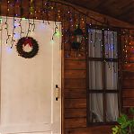 Гирлянда светодиодная Uniel ULD-B3010-200-TBK MULTI IP67 UL-00003933, бахрома, разноцветная, 3 м