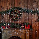 Гирлянда светодиодная UNIEL ULD-C1515-160-DTA WHITE занавес 1.5х1.5 м, IP20, нейтральный белый 1.5 м