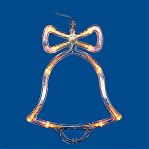 Фигура светодиодная Колокольчик Uniel ULD-H1620-010, подвесной, на батарейках, Теплый свет UL-00007253, высота 20 см