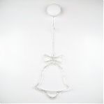 Фигура светодиодная Колокольчик Uniel ULD-H1620-010, подвесной, на батарейках, Теплый свет UL-00007253, высота 20 см
