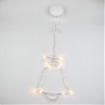 Фигура светодиодная Колокольчик Uniel ULD-H1620-010, подвесной, на батарейках, Теплый свет UL-00007253, высота 20 см