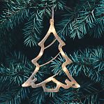 Фигура светодиодная Елочка Uniel ULD-H1620-010,  подвесная, на батарейках, Теплый свет UL-00007254, высота 20 см