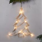 Фигура светодиодная Елочка Uniel ULD-H1620-010,  подвесная, на батарейках, Теплый свет UL-00007254, высота 20 см