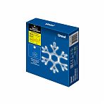 Фигура светодиодная Снежинка Uniel ULD-H1819-012 подвесная, на батарейках, Теплый свет UL-00007251, высота 19 см