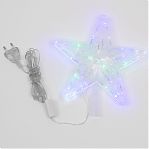 Фигура светодиодная Звезда Uniel ULD-H2222-030/DTA MULTI STAR-1, Разноцветная UL-00005492, высота 24 см