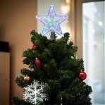 Фигура светодиодная Звезда Uniel ULD-H2222-030/DTA MULTI STAR-1, Разноцветная UL-00005492, высота 24 см