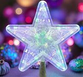 Фигура светодиодная Звезда Uniel ULD-H2222-030/DTA MULTI STAR-1, Разноцветная UL-00005492, высота 24 см