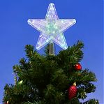 Фигура светодиодная Звезда Uniel ULD-H2222-030/DTA MULTI STAR-1, Разноцветная UL-00005492, высота 24 см