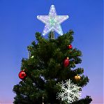 Фигура светодиодная Звезда Uniel ULD-H2222-030/DTA MULTI STAR-1, Разноцветная UL-00005492, высота 24 см