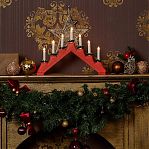 Фигура светодиодная Новогодняя горка UNIEL UDL-L7101-007 red bridge теплый белый