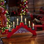 Фигура светодиодная Новогодняя горка UNIEL UDL-L7101-007 red bridge теплый белый