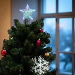 Фигура светодиодная Звезда Uniel ULD-H1516-010, Разноцветная UL-00005491, высота 18 см