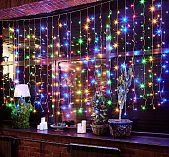 Гирлянда светодиодная Uniel ULD-C3020-240/STK MULTI, занавес, Разноцветный UL-00007212, 3х2 м