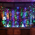 Гирлянда светодиодная UNIEL ULD-C2030-240/TBK MULTI UL-00003937, занавес, разноцветная, 3х2 м