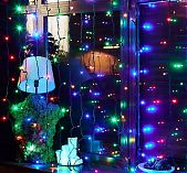 Гирлянда светодиодная UNIEL ULD-C2030-240/TBK MULTI UL-00003937, занавес, разноцветная, 3х2 м