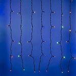 Гирлянда светодиодная UNIEL ULD-C2030-240/TBK MULTI UL-00003937, занавес, разноцветная, 3х2 м