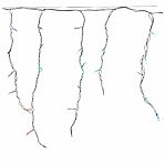 Гирлянда светодиодная SnehaA-056R WT FLASH, IP44, бахрома, Нейтральный свет, 5 м