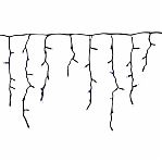 Гирлянда светодиодная Sneha A-520 LED W FLASH, IP44, бахрома, Холодный свет, 3 м