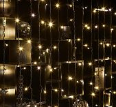 Гирлянда светодиодная Uniel ULD-C3020-384/TВK UL-00010940, занавес, Теплый свет, 3х2 м