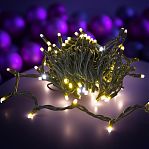 Гирлянда светодиодная Sneha A-026A WW, IP54, нить, Теплый свет, 10 м