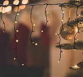 Гирлянда светодиодная Sneha A-056AR WW, IP44, бахрома, Теплый свет, 5 м