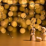 Гирлянда светодиодная Sneha A-056AR WW, IP44, бахрома, Теплый свет, 5 м