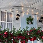 Гирлянда светодиодная с эффектом мерцания Uniel ULD-B12006-195/TTK Warm White бахрома IP44, теплый белый, 12 м