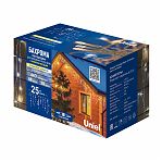 Гирлянда светодиодная Uniel ULD-B25006-440-TTK WARMWHITE-WHITE  UL-00010938, IP44, бахрома, Теплый свет, 25 м