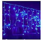 Гирлянда светодиодная с эффектом мерцания Uniel ULD-B12006-195/TTK Blue бахрома IP44 синий, 12 м