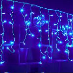 Гирлянда светодиодная Uniel ULD-B12006-195/TTK Blue, IP44, бахрома, Синий свет UL-00010882, 12 м