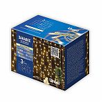 Гирлянда светодиодная Uniel ULD-C3030/DTA WARM WHITE, IP20, занавес, Теплый белый UL-00012096, 3 м