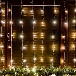 Гирлянда светодиодная Uniel ULD-C3030/DTA WARM WHITE, IP20, занавес, Теплый белый UL-00012096, 3 м