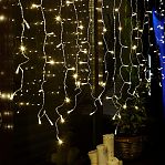 Гирлянда светодиодная Uniel ULD-C3020-160/DTA WARM WHITE, IP20, занавес, Теплый свет  UL-00010914, 3 м