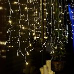 Гирлянда светодиодная Uniel ULD-C3020-160/DTA занавес 3х2 м, IP20, теплый белый, 3 м