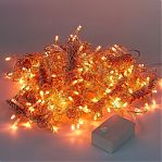 Гирлянда светодиодная Uniel ULD-C3020-160/DTA AMBER , IP20, занавес, Янтарный свет UL-00012095, 3 м