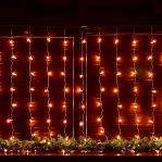 Гирлянда светодиодная Uniel ULD-C3020-160/DTA AMBER , IP20, занавес, Янтарный свет UL-00012095, 3 м