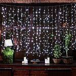 Гирлянда светодиодная Uniel ULD-C3020-384/DTA/RC UL-00008562, занавес, Нейтральный свет, пульт ДУ, 3х2 м