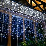 Гирлянда светодиодная Uniel ULD-C3020-384/DTA/RC UL-00008562, занавес, Нейтральный свет, пульт ДУ, 3х2 м