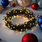 Гирлянда светодиодная Uniel ULD-S3000-300/DGA WARM WHITE IP20, нить, Теплый свет, UL-00007312, 30 м