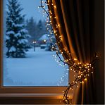 Гирлянда светодиодная Uniel ULD-S5000-500/DGA WARM WHITE IP20 нить, Теплый свет UL-00009930, 50 м