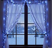 Гирлянда светодиодная Uniel ULD-S1000-120/TBK BLUE IP67 нить, Синий свет UL-00003942, 10 м