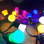 Гирлянда светодиодная Uniel UDL-K121 10/E27/5M 5C IP65 BLACK BELT-LIGHT, Белт-лайт, без ламп, UL-00007150, 5 м