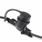 Гирлянда светодиодная Uniel UDL-K121 10/E27/5M 5C IP65 BLACK BELT-LIGHT, Белт-лайт, без ламп, UL-00007150, 5 м