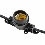 Гирлянда светодиодная Uniel UDL-K121 10/E27/5M 5C IP65 BLACK BELT-LIGHT, Белт-лайт, без ламп, UL-00007150, 5 м