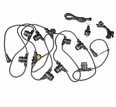 Гирлянда светодиодная Uniel UDL-K121 10/E27/5M 5C IP65 BLACK BELT-LIGHT, Белт-лайт, без ламп, UL-00007150, 5 м