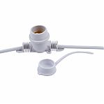 Гирлянда светодиодная Uniel UDL-K121 10/E27/5M IP65 WHITE BELT-LIGHT,  Белт-лайт, без ламп UL-00011810, 5 м