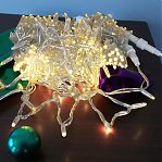 Гирлянда светодиодная Sneha A-047С WW, IP65, нить, Теплый свет, 30 м