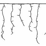 Гирлянда светодиодная Sneha A-056AR RGB, IP44, бахрома, Разноцветная, 5 м